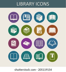 Library and education icons