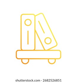 Library Gradient Line Color Vector Icon