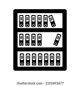 Icono de biblioteca Icono ilustración Vector