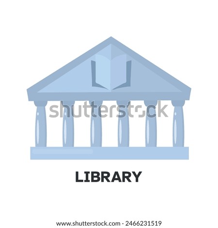 Library icon clipart avatar logotype isolated vector illustration
