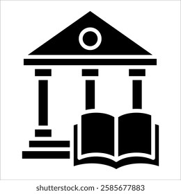 Library Icon Element For Design