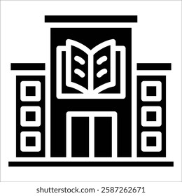Library Icon Element For Design