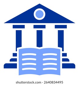 Library Icon Element For Design