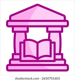 Elemento de icono de Biblioteca para diseño
