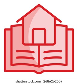 Elemento de icono de Biblioteca para diseño