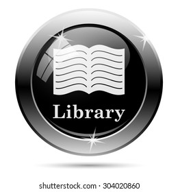 Library icon. Internet button on white background. EPS10 vector 