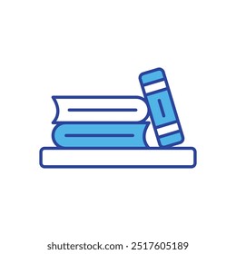 Library icon isolated on a white background. Vector illustration.