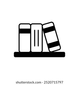 Icono de la Biblioteca aislado en un fondo blanco. Ilustración vectorial.