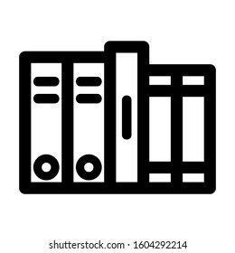 Library icon isolated sign symbol vector illustration - high quality black style vector icons
