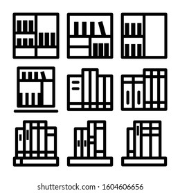 Library icon isolated sign symbol vector illustration - Collection of high quality black style vector icons
