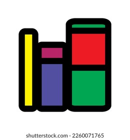 Línea de icono de biblioteca aislada en fondo blanco. Icono delgado plano negro sobre el estilo de contorno moderno. Símbolo lineal y trazo editable. Ilustración vectorial de trazo simple y de píxel perfecto.