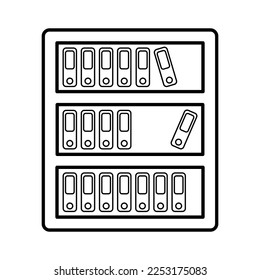 Library Icon In Line Style