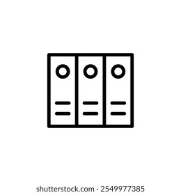 Library icon logo design. education sign and symbol