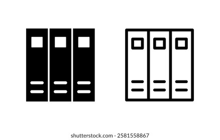 Library icon logo design. education sign and symbol