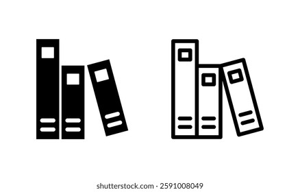 Library icon logo design. education sign and symbol