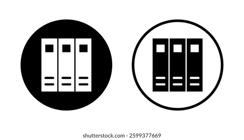 Library icon logo design. education sign and symbol