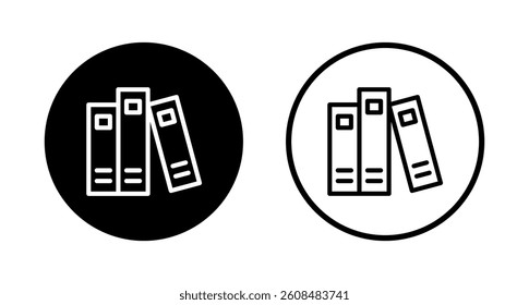 Library icon logo design. education sign and symbol