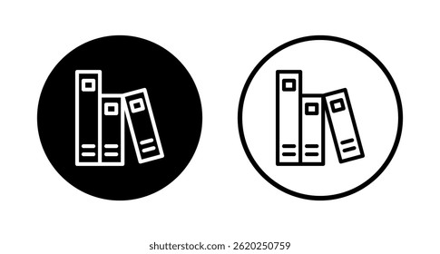 Library icon logo design. education sign and symbol