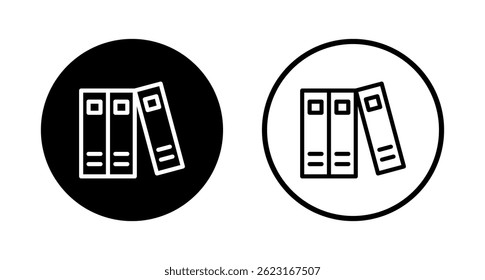 Library icon logo design. education sign and symbol