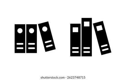 Library icon logo design. education sign and symbol