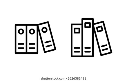 Library icon logo design. education sign and symbol