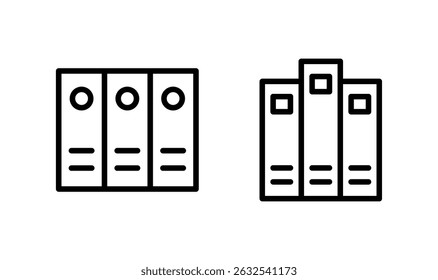 Library icon logo design. education sign and symbol