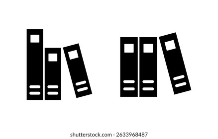 Library icon logo design. education sign and symbol