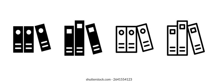 Library icon logo design. education sign and symbol