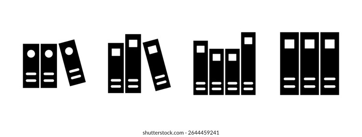Library icon logo design. education sign and symbol