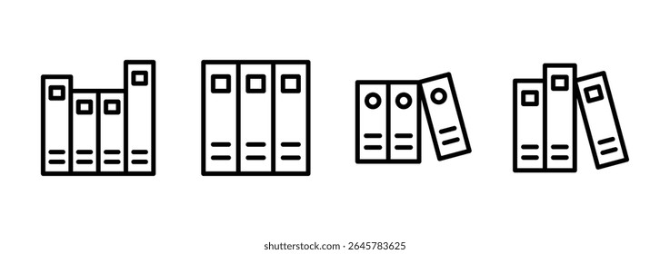 Library icon logo design. education sign and symbol