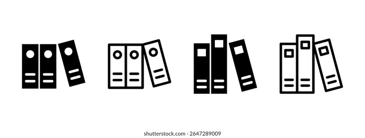 Library icon logo design. education sign and symbol