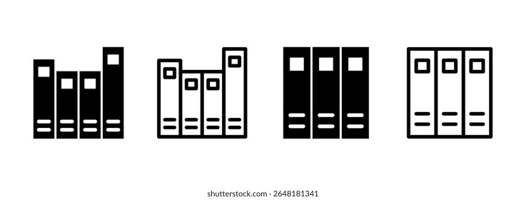 Library icon logo design. education sign and symbol