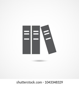 Library icon on white