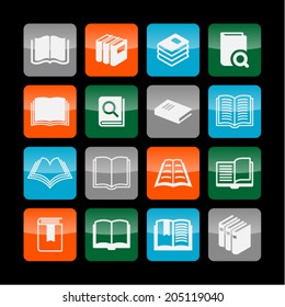 Library icon set