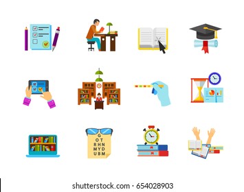Library icon set