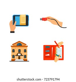 Library icon set