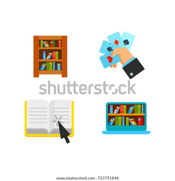 Library Icon Set Stock Vector (Royalty Free) 723791848 | Shutterstock