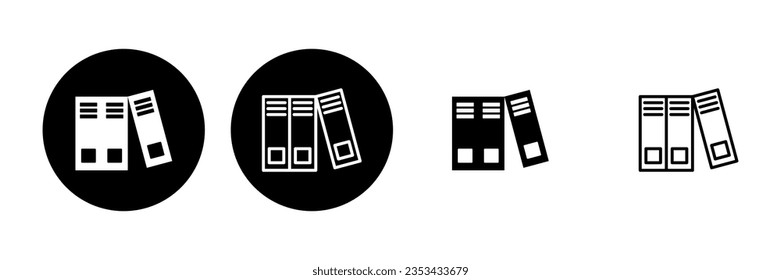 Library icon set. education icon vector