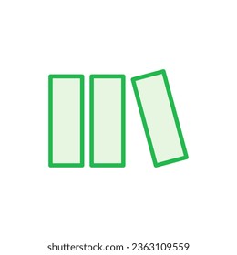 Bibliothekssymbol-Set. Bildzeichen-Vektorgrafik