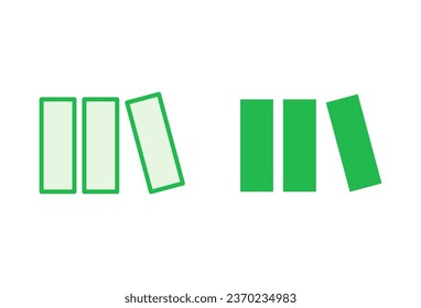 Library icon set. education icon vector