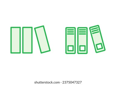Library icon set. education icon vector