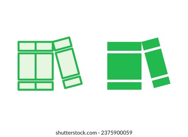 Library icon set. education icon vector