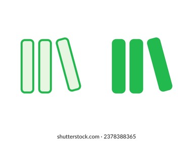 Library icon set. education icon vector