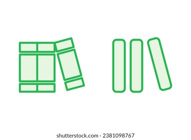 Library icon set. education icon vector