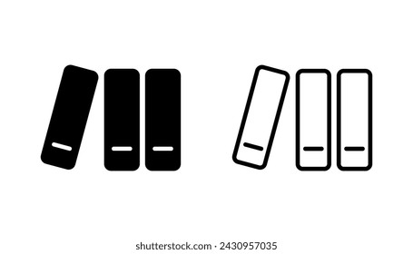 Library icon set. education icon vector