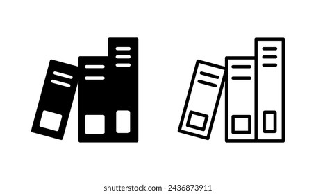 Library icon set. education icon vector