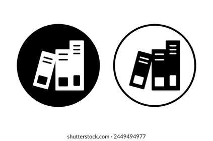 Library icon set. education icon vector