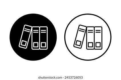 Conjunto de iconos de Biblioteca. Vector de iconos de educación