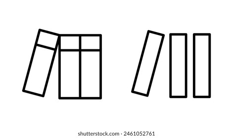 Library icon set. education icon vector