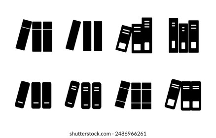 Conjunto de iconos de Biblioteca. Vector de iconos de educación